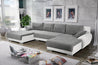 Sofa Couch Garnitur Sofagarnitur LEON U mit Schlaffunktion Wohnlandschaft