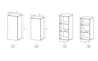 Wohnzimmerschrank 3 D Schrankwand Vitrine Tisch Kommode Sideboard Regal