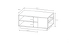 Wohnzimmerschrank 3 D Schrankwand Vitrine Tisch Kommode Sideboard Regal
