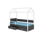 Kinderbett Bett Otello Barrier 208x97x172 cm mit Matratze Kinderzimmerbett