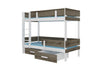 Stockbett Etagenbett Bett Etiona 208x103x171 cm mit Matratzen Kinderbett