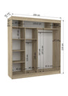 Schiebetürenschrank, Kleiderschrank Batia 200 cm.