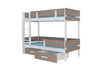 Stockbett Etagenbett Bett Etiona 208x103x171 cm mit Matratzen Kinderbett