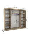 Schwebetürenschrank, Kleiderschrank Schrank Schlafzimmerschrank Antos 250.
