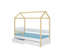 Kinderbett Bett Otello Barrier 208x97x172 cm mit Matratze Kinderzimmerbett