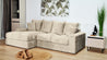 Couchgarnitur Polstergarnitur MAKEMO AL120mini+LCAR Polsterecke Wohnlandschaft