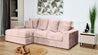 Couchgarnitur Polstergarnitur MAKEMO AL120mini+LCAR Polsterecke Wohnlandschaft
