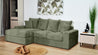 Couchgarnitur Polstergarnitur MAKEMO AL120mini+LCAR Polsterecke Wohnlandschaft
