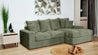 Couchgarnitur Polstergarnitur MAKEMO AL120mini+LCAR Polsterecke Wohnlandschaft