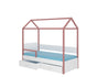Kinderbett Bett Otello Barrier 208x97x172 cm mit Matratze Kinderzimmerbett