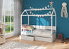 Kinderbett Bett Otello Barrier 208x97x172 cm mit Matratze Kinderzimmerbett