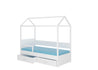 Kinderbett Bett Otello Barrier 208x97x172 cm mit Matratze Kinderzimmerbett