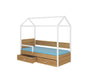 Kinderbett Bett Otello Barrier 208x97x172 cm mit Matratze Kinderzimmerbett