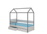 Kinderbett Bett Otello Barrier 208x97x172 cm mit Matratze Kinderzimmerbett