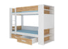 Stockbett Etagenbett Bett Garet 230x104x160 cm mit Matratzen Regal integriert