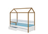 Kinderbett Bett Otello Barrier 208x97x172 cm mit Matratze Kinderzimmerbett