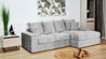 Couchgarnitur Polstergarnitur MAKEMO AL120mini+LCAR Polsterecke Wohnlandschaft
