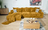 Couchgarnitur Polstergarnitur MAKEMO LCAL 200AR Polsterecke Wohnlandschaft