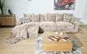 Couchgarnitur Polstergarnitur MAKEMO LCAL 200AR Polsterecke Wohnlandschaft