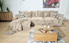 Couchgarnitur Polstergarnitur MAKEMO LCAL 200AR Polsterecke Wohnlandschaft