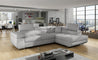 Couch Garnitur Sofa Sofagarnitur ANTON L Schlaffunktion Wohnlandschaft