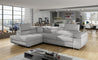 Couch Garnitur Sofa Sofagarnitur ANTON L Schlaffunktion Wohnlandschaft