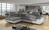 Couch Garnitur Sofa Sofagarnitur ANTON L Schlaffunktion Wohnlandschaft