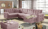 Couchgarnitur ASGARD U Schlaffunktion Bettkasten Couch Sofa ohne Hocker NEU