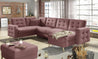 Couchgarnitur ASGARD U Schlaffunktion Bettkasten Couch Sofa ohne Hocker NEU