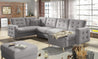 Couchgarnitur ASGARD U Schlaffunktion Bettkasten Couch Sofa ohne Hocker NEU