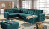 Couchgarnitur ASGARD U Schlaffunktion Bettkasten Couch Sofa ohne Hocker NEU