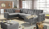 Couchgarnitur ASGARD U Schlaffunktion Bettkasten Couch Sofa ohne Hocker NEU