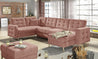 Couchgarnitur ASGARD U Schlaffunktion Bettkasten Couch Sofa ohne Hocker NEU
