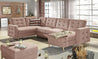 Couchgarnitur ASGARD U Schlaffunktion Bettkasten Couch Sofa ohne Hocker NEU
