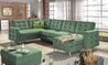 Couchgarnitur ASGARD U Schlaffunktion Bettkasten Couch Sofa ohne Hocker NEU