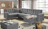 Couchgarnitur ASGARD U Schlaffunktion Bettkasten Couch Sofa ohne Hocker NEU