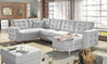 Couchgarnitur ASGARD U Schlaffunktion Bettkasten Couch Sofa ohne Hocker NEU