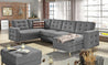 Couchgarnitur ASGARD U Schlaffunktion Bettkasten Couch Sofa ohne Hocker NEU