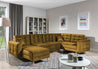 Couchgarnitur ASGARD U Schlaffunktion Bettkasten Couch Sofa ohne Hocker NEU