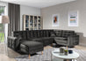 Couchgarnitur ASGARD U Schlaffunktion Bettkasten Couch Sofa ohne Hocker NEU