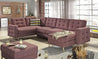 Couchgarnitur ASGARD U Schlaffunktion Bettkasten Couch Sofa ohne Hocker NEU