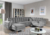 Couchgarnitur ASGARD U Schlaffunktion Bettkasten Couch Sofa ohne Hocker NEU