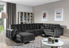 Couchgarnitur ASGARD U Schlaffunktion Bettkasten Couch Sofa ohne Hocker NEU