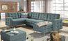 Couchgarnitur ASGARD U Schlaffunktion Bettkasten Couch Sofa ohne Hocker NEU