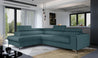 Couch Garnitur Sofa Sofagarnitur Laurence mit Schlaffunktion Bettkasten 40 Stoff und Farbvarianten, Wohnlandschaft