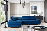 Couch Garnitur Sofa Sofagarnitur Laurence mit Schlaffunktion Bettkasten 40 Stoff und Farbvarianten, Wohnlandschaft