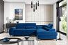 Couch Garnitur Sofa Sofagarnitur Laurence mit Schlaffunktion Bettkasten 40 Stoff und Farbvarianten, Wohnlandschaft