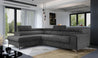 Couch Garnitur Sofa Sofagarnitur Laurence mit Schlaffunktion Bettkasten 40 Stoff und Farbvarianten, Wohnlandschaft