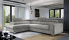 Couch Garnitur Sofa Sofagarnitur Laurence mit Schlaffunktion Bettkasten 40 Stoff und Farbvarianten, Wohnlandschaft