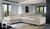 Couch Garnitur Sofa Sofagarnitur Laurence mit Schlaffunktion Bettkasten 40 Stoff und Farbvarianten, Wohnlandschaft